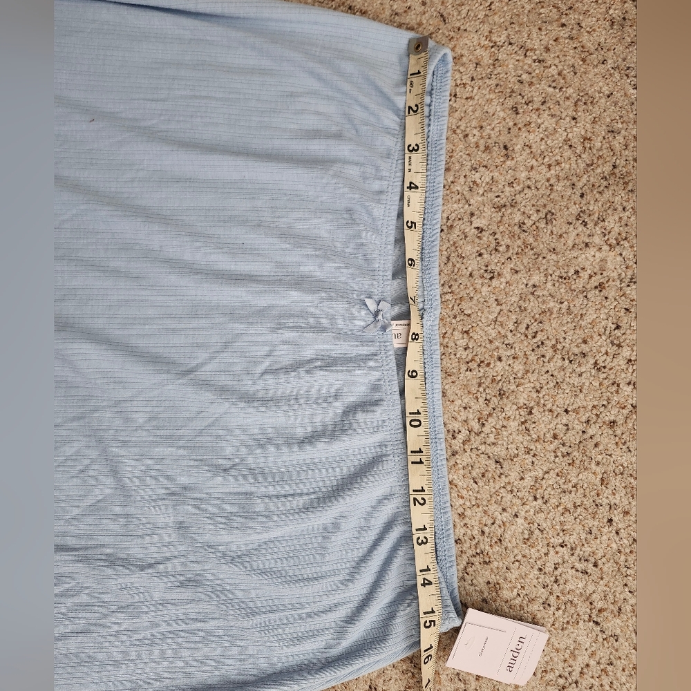 Auden Blue Ribbed Skirt - Picture 4 of 6